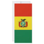 Bolivia flag rack card