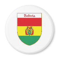 Bolivia Flag Shield magnets