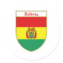 Bolivia Flag Shield stickers