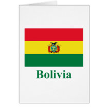 Bolivia Flag with Name Cards
