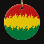 Bolivia Gnarly Flag ornaments by Flagnostic Bolivia Gnarly Flag ornaments