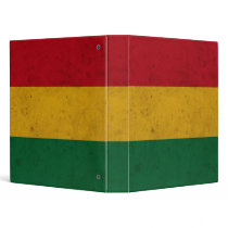 Bolivia Grunge Flag Binder