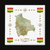 Bolivia Flags Map Magnet