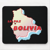 Bolivia Map mousepads
