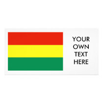 Bolivia old Flag Photo Cards