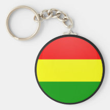 Bolivia quality Flag Circle Key Chain