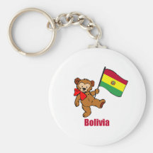 Bolivia Teddy Bear Key Chains