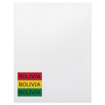 Bolivia Text Square Flag Letterhead