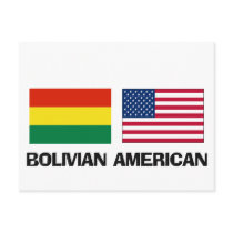 Bolivian American postcards by flagshirt Bolivian American postcards