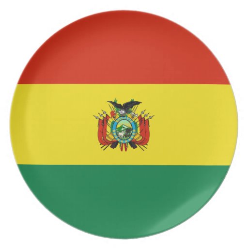Bolivian Flag Plates