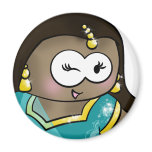 bollywood round fridge magnet