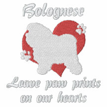 Bolognese Leave Paw Prints