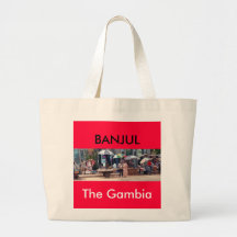 Bolso clásico de la lona, BANJUL, la Gambia Bolsas