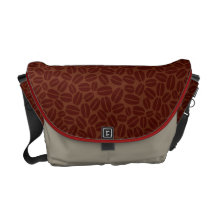 Bolso de café - textura de los granos de café bolsa de mensajería
