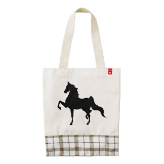 Bolso de Saddlebred del americano Bolsa Tote Zazzle HEART