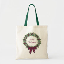 Bolso del regalo de la guirnalda del navidad bolsa de mano