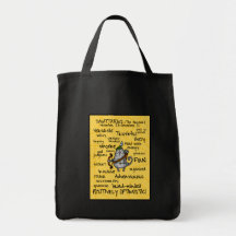 bolso del wordcloud del sagitario bolsas lienzo