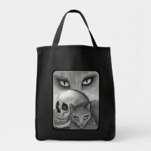 Bolso gótico del arte del gato de la fantasía del  bolsas