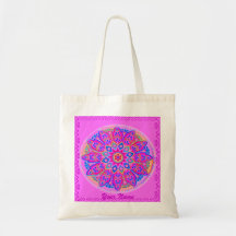 Bolso rosado de la mandala bolsa