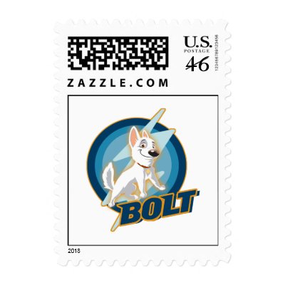 Bolt Logo Disney postage