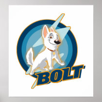 Bolt Logo Disney Poster
