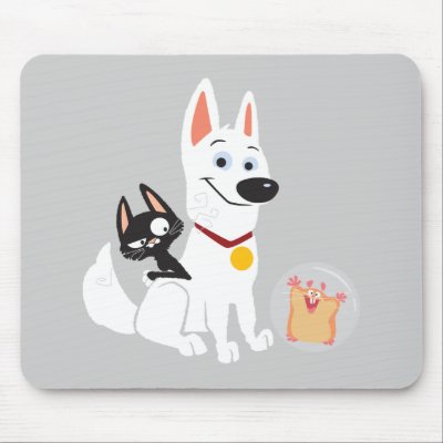 Bolt, Mittens and Rhino Disney mousepads