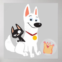 Bolt, Mittens and Rhino Disney Print