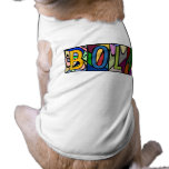 BOLT ~ PERSONALIZED BGLETTERS ~ PET-WARE FOR DOGS! DOGGIE T-SHIRT