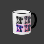 Bolt Squared - Border Collie Art Coffee Mug