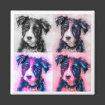 Bolt Squared - Border Collie Art Fridge Magnets