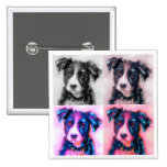 Bolt Squared - Border Collie Art Pins