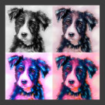 Bolt Squared - Border Collie Art Poster