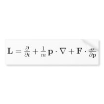 Boltzmann equation, black bumper stickers
