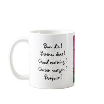 Bom dia ! mugs by selmamatos Bom dia ! mugs