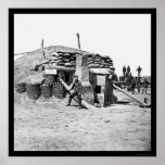 Bomb-proof Quarters of Fort Hell 1865 posters