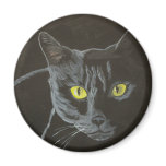 BOMBAY BLACK CAT MAGNET