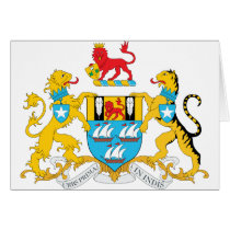 Bombay Coat of Arms cards by FlagTshirts Bombay Coat of Arms cards
