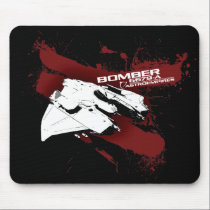 Bomber black mouse pad mousepads