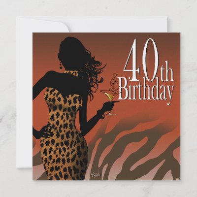 40th Birthday Party Invitations on Zebra 40th Birthday Party Custom Invitations From Zazzle Com