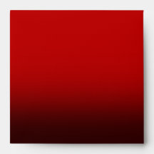 Bombshell Zebra Red Birthday Square Envelopes