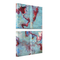 bomp pop dreams series stretched canvas print