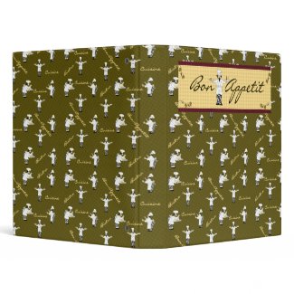 Bon Appetit Avery Binder (Green) binder