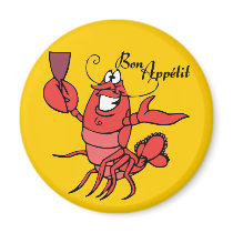 Bon Appetit Lobster magnets by omglolbbq Bon Appetit Lobster magnets