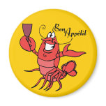 Bon Appetit Lobster Fridge Magnets