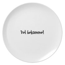 Bon appetit plate series - Norwegian - Vel bekomme