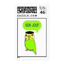 Bon Jour! Postage Stamps