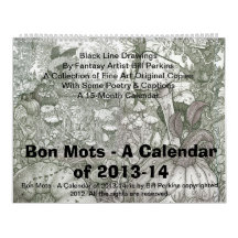 Bon Mots - un calendario de 2013-14