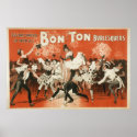 Bon Ton BURLESQUE Act VAUDEVILLE Poster posters