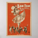 Bon Ton BURLESQUE Act VAUDEVILLE Poster posters