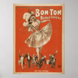 Bon Ton BURLESQUE Act VAUDEVILLE Poster